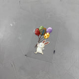 kleines Bügelbild - Ei believe I can fly/weißer Hase