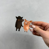 kleines Bügelbild - Schwein gehabt