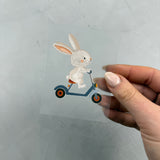 kleines Bügelbild - Raserei/Hase