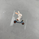 kleines Bügelbild - Raserei/Hase