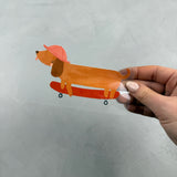 kleines Bügelbild - Wackeldackel