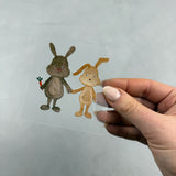 kleines Bügelbild - Doppelt gehoppelt/dunkel