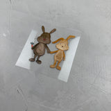 kleines Bügelbild - Doppelt gehoppelt/dunkel