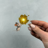 kleines Bügelbild - Maus/Make a wish