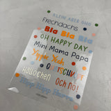 Bügelbild "bunte Sprüche"