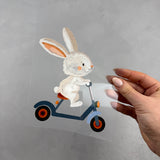 großes Bügelbild - Raserei/Hase