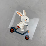 großes Bügelbild - Raserei/Hase