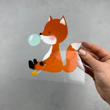 großes Bügelbild - Aus der Puste/Fuchs