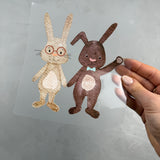 großes Bügelbild - Doppelt gehoppelt