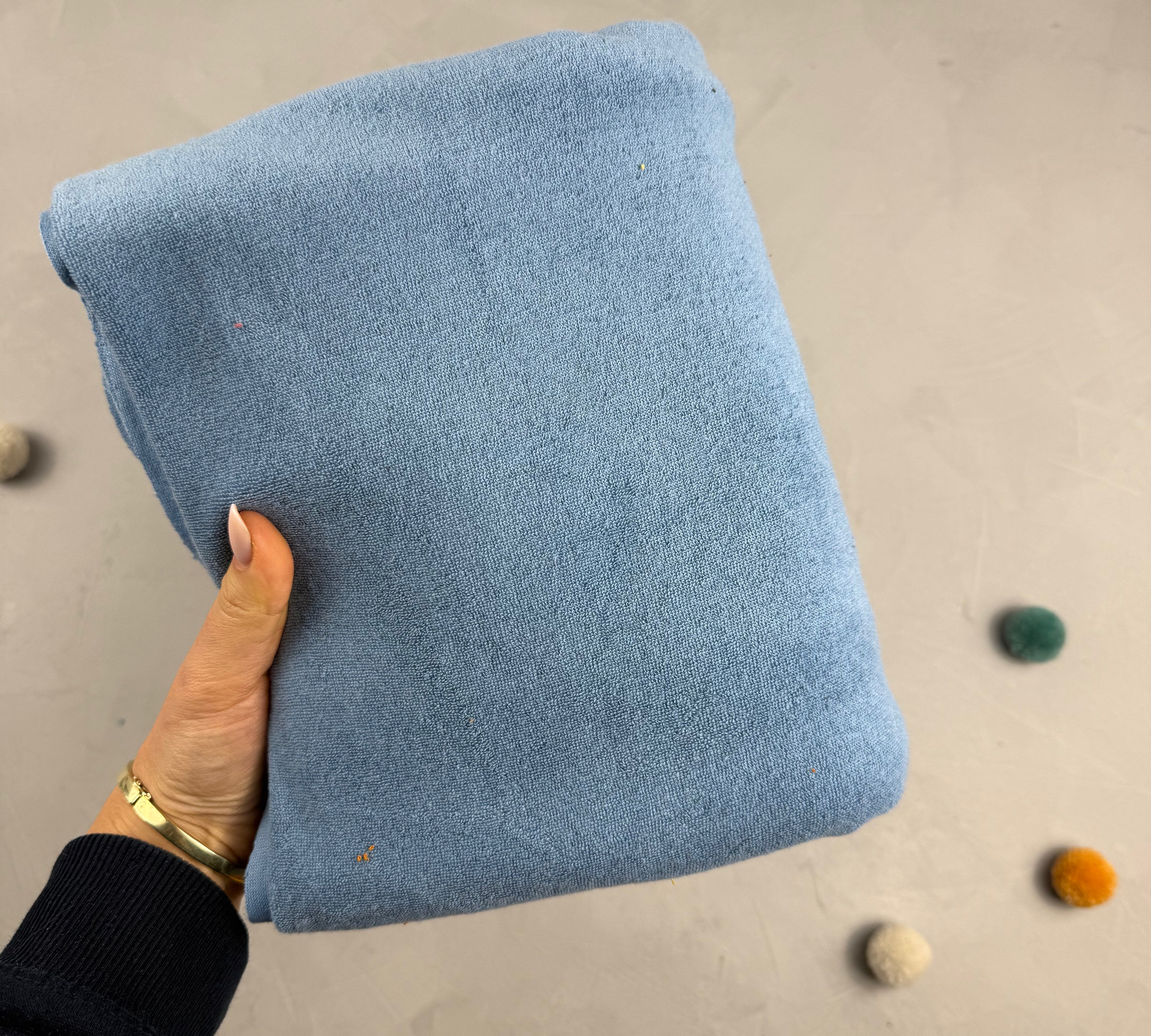 einfarbiger Stretch Frottee