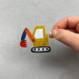 kleines Bügelbild - Angebaggert