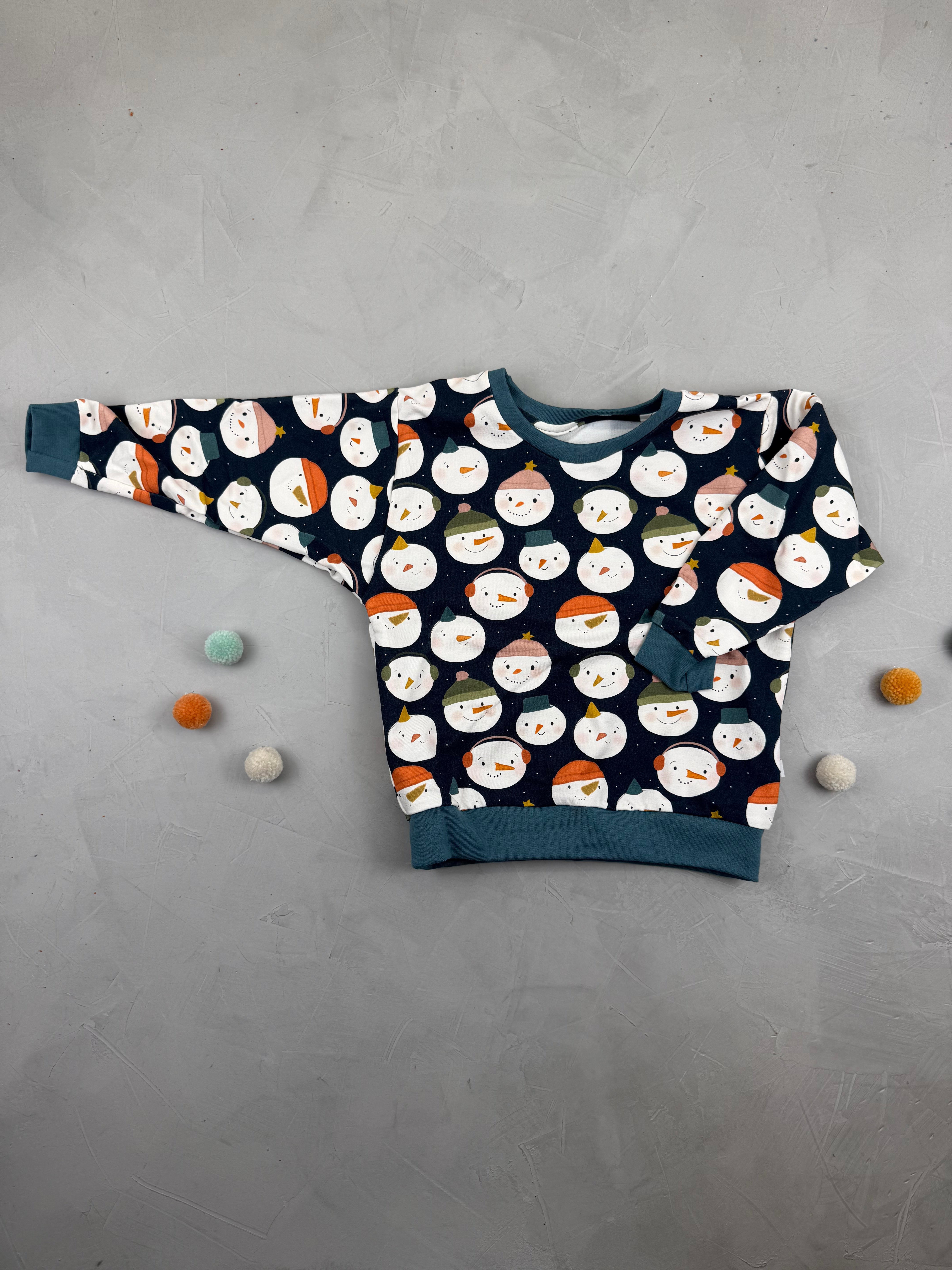 Oversize Sweatshirt - Schneeballschlacht (3-4 J)