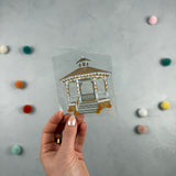 Rub-on-Sticker - Herbst Pavillon