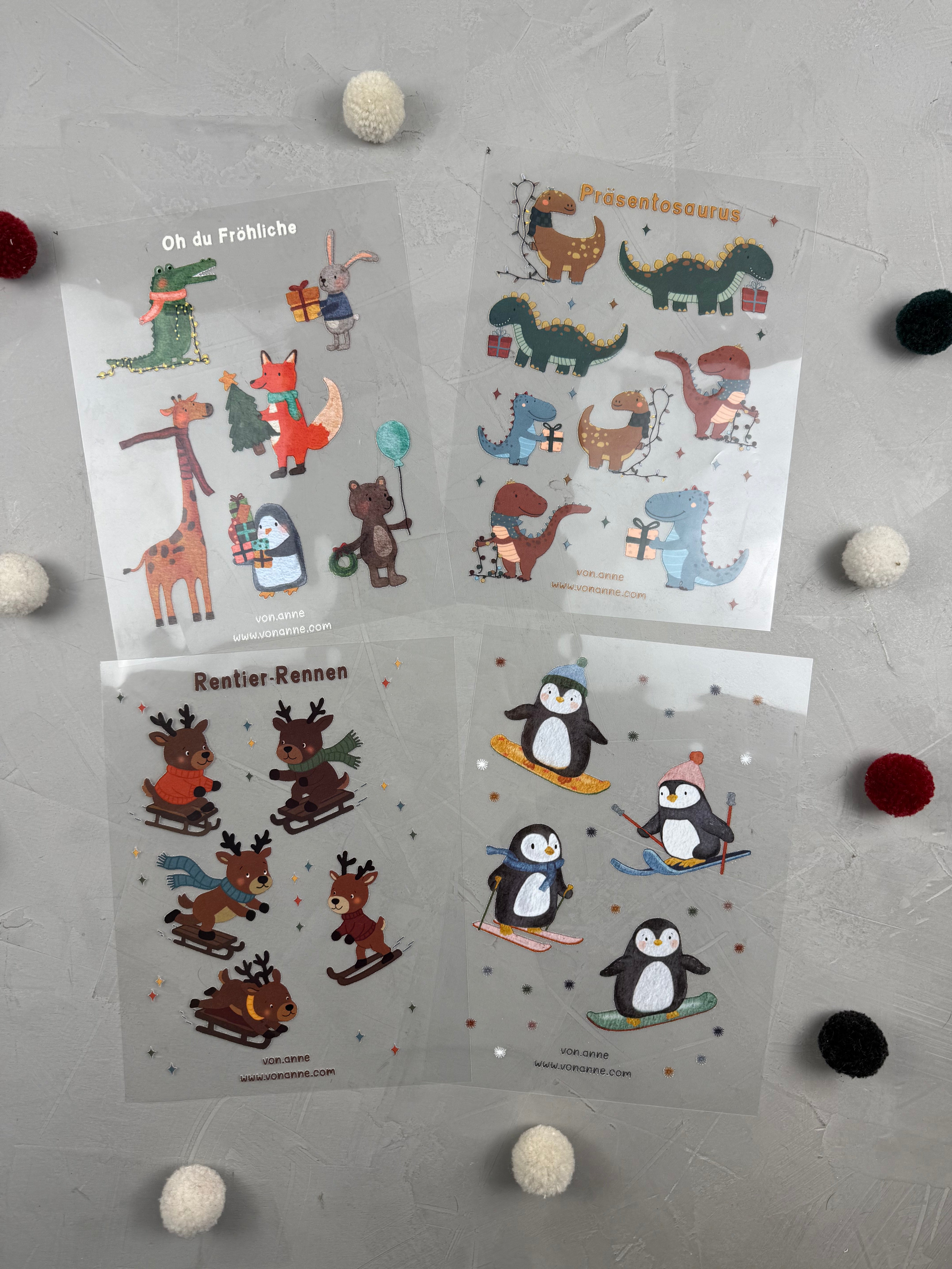 tierische Winterzeit - Bügelbildbogen Bundle