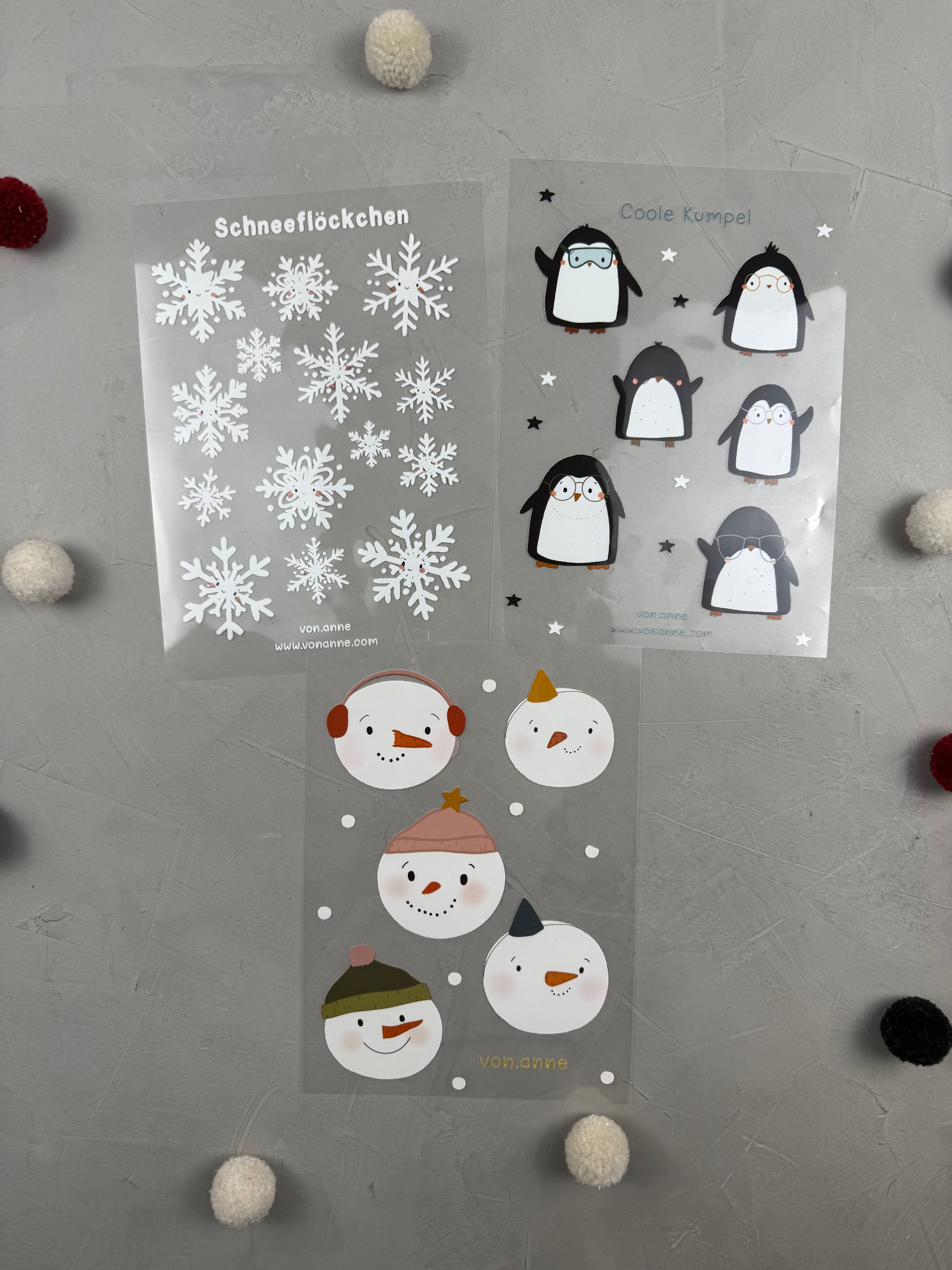 Spaß im Schnee - Bügelbildbogen Bundle