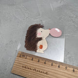 kleines Bügelbild - Aus der Puste/Igel