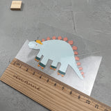 kleines Bügelbild - die Urknallgang (Stegosaurus)