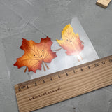 kleines Bügelbild - Blätter/Verknallt im Wald