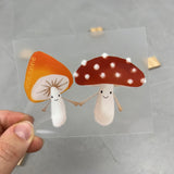 kleines Bügelbild - Pilze/Verknallt im Wald