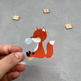 kleines Bügelbild - Aus der Puste/Fuchs