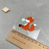 kleines Bügelbild - Aus der Puste/Fuchs