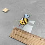 kleines Bügelbild - Hummelgetummel (Girlande)