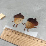 kleines Bügelbild - Eicheln/Verknallt im Wald