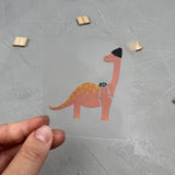 kleines Bügelbild - die Urknallgang (Brachiosaurus)