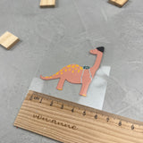 kleines Bügelbild - die Urknallgang (Brachiosaurus)