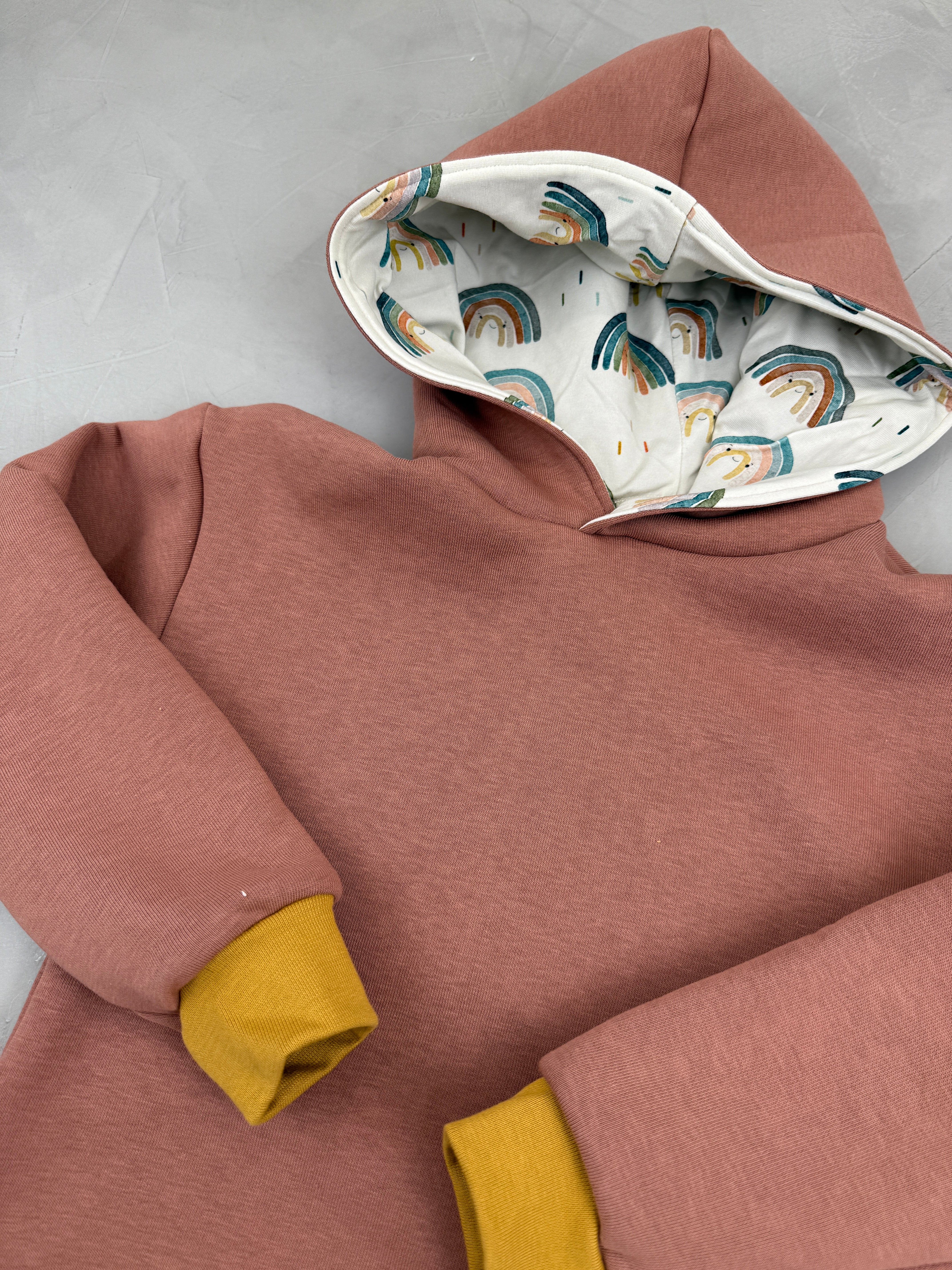 Oversize Hoodie - Ohne Regen kein Bogen/Clay (110)