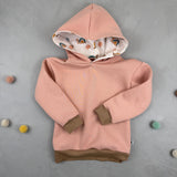 Oversize Hoodie - Aus dem Häuschen/rosa (104)