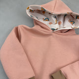 Oversize Hoodie - Aus dem Häuschen/rosa (104)