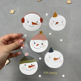 Bügelbildbogen - Schneeballschlacht