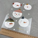 Bügelbildbogen - Schneeballschlacht