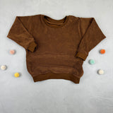 Oversize Sweater - Stretch Frottee/Kakao (5-6 J)