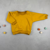 Oversize Sweater - Senfgelb/Kuschelweat (18-24 M)