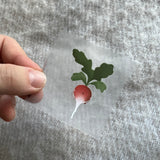 kleines Bügelbild - Heute Rettich die Welt