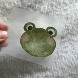 kleines Bügelbild - Frosch