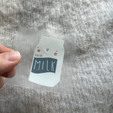 kleines Bügelbild - Milk