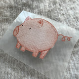 kleines Bügelbild - Schweinerei