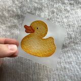 kleines Bügelbild - Quietscheente