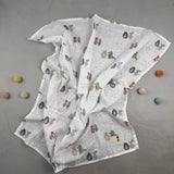 Musselinswaddle - Sandkastenliebe (80x80 cm)