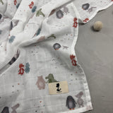 Musselinswaddle - Sandkastenliebe (80x80 cm)