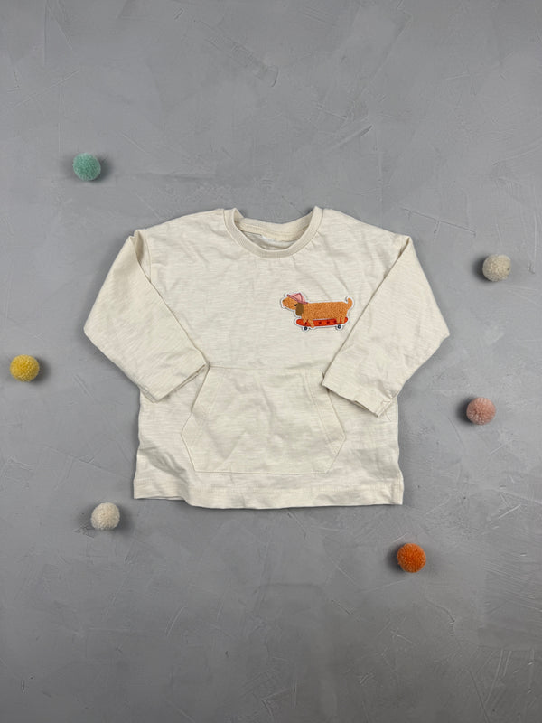 Oversize Sweatshirt - Frottee/Creme (5-6 J)