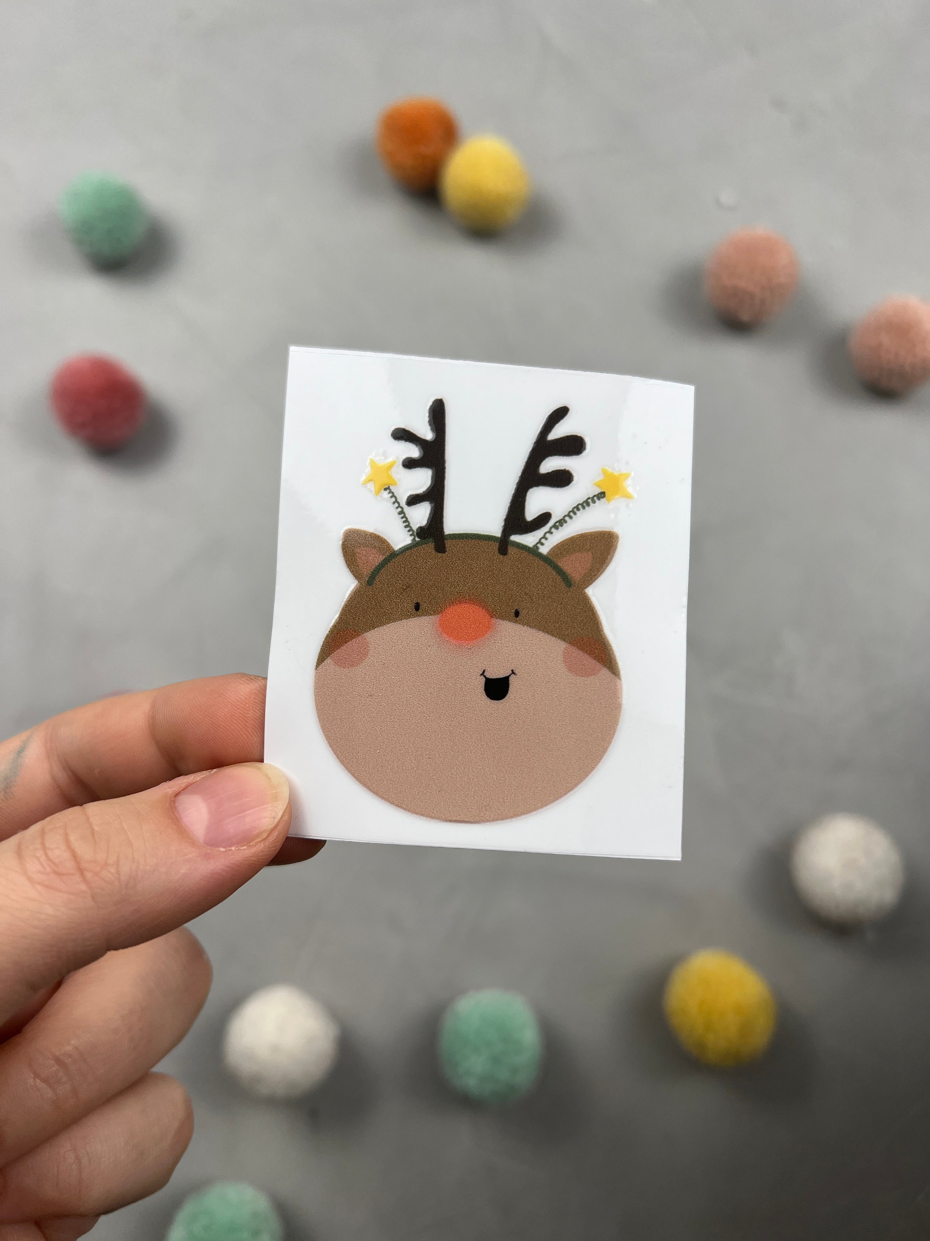 Glas-Sticker- Es geweihnachtet sehr