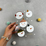 Bügelbildbogen - Schneeballschlacht