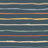 French Terry - Lines (Dunkelbunt)