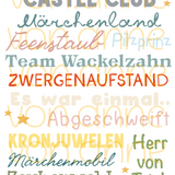 Vorbestellung - Märchen Sprüche - Bügelbildbogen