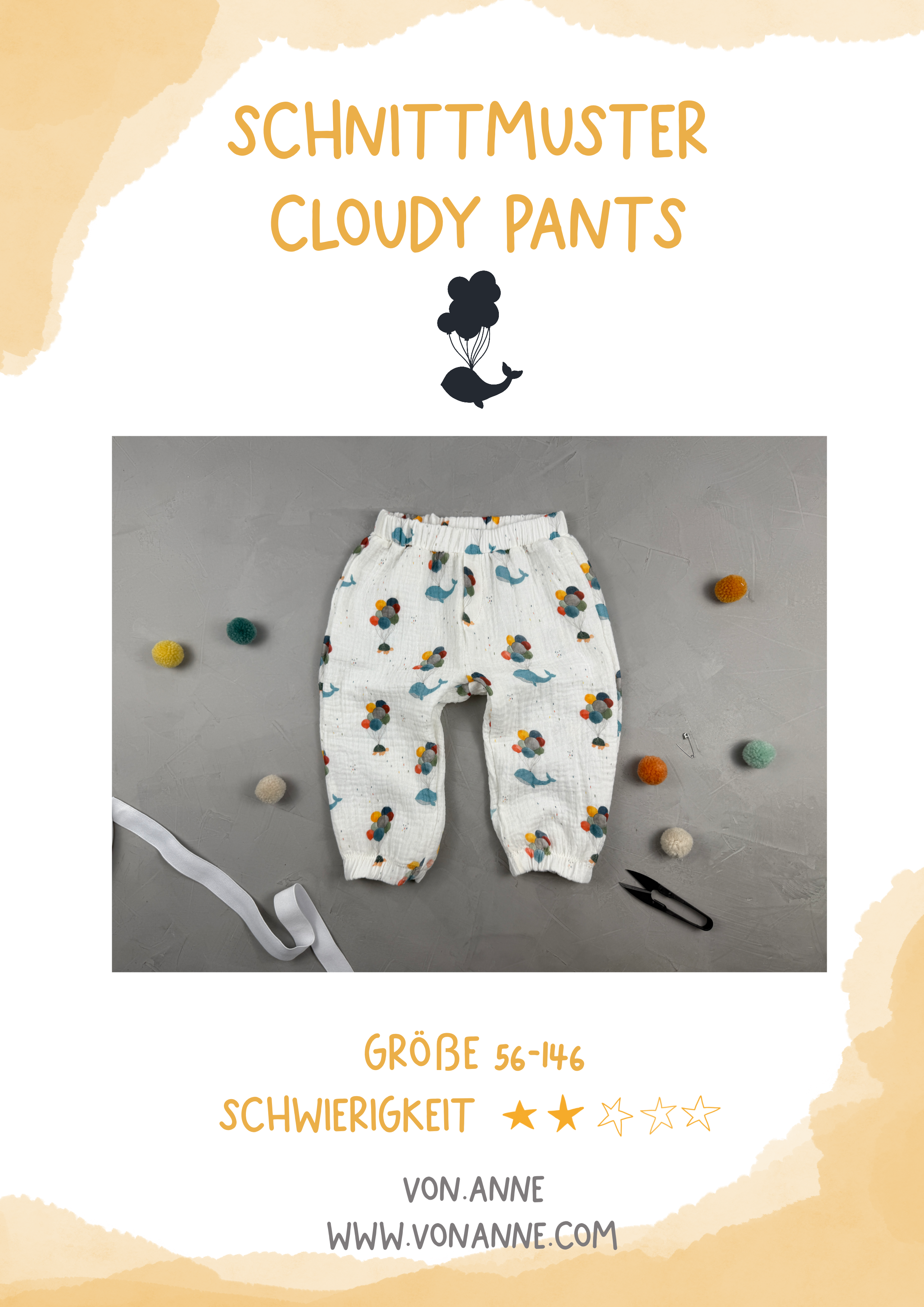 digitales Schnittmuster - Cloudy Pants