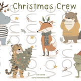 Vorbestellung - Christmas Crew - Bügelbildbogen
